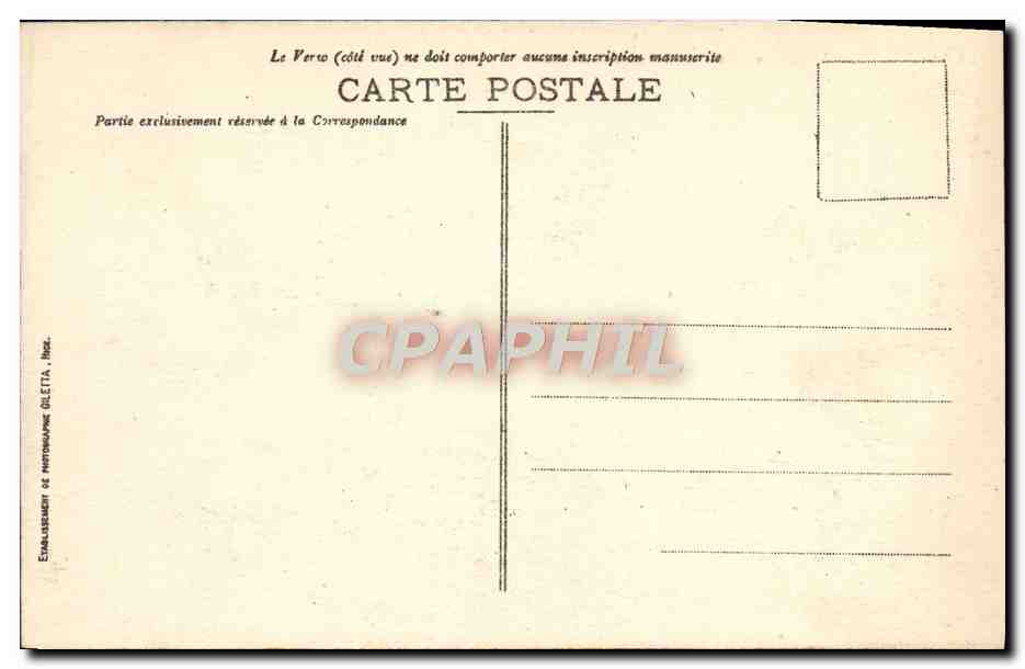CPA Nice Jardins des Palmiers Albert 1er  — Rückseite