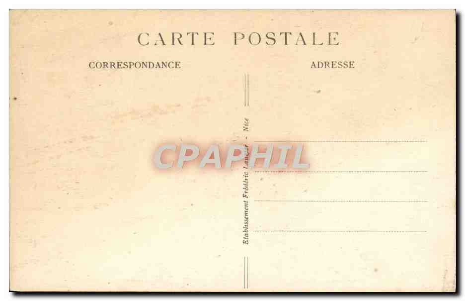 CPA Nice Les Jardins Albert 1er la Jetee Promenade Tramway — Rückseite