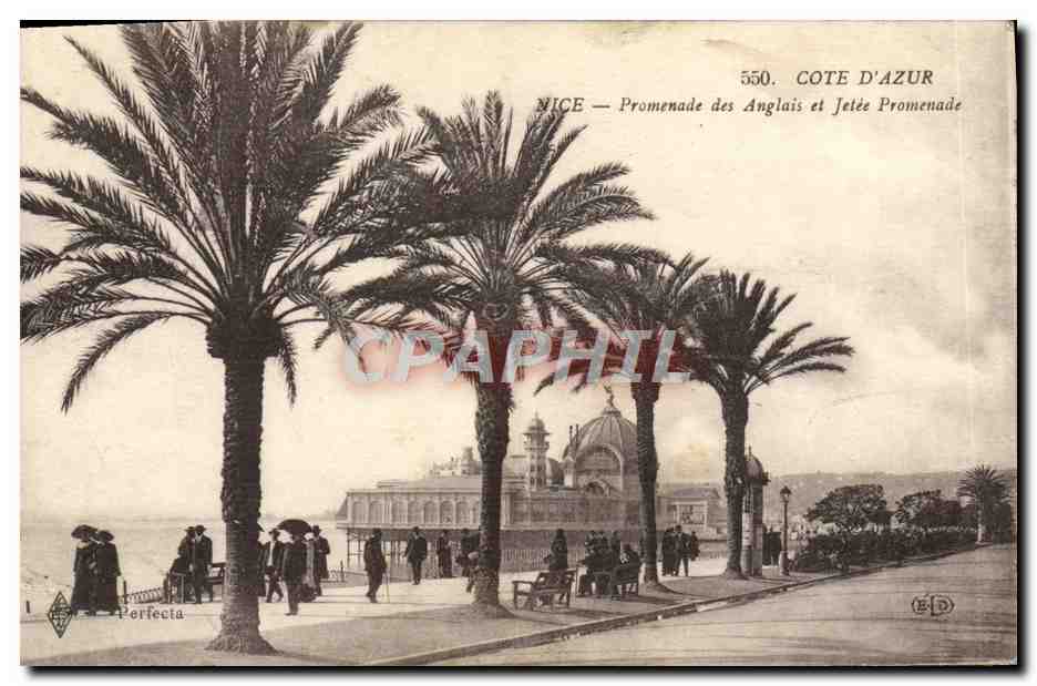 CPA Nice Promenade des Anglais et Jetee Promenade 