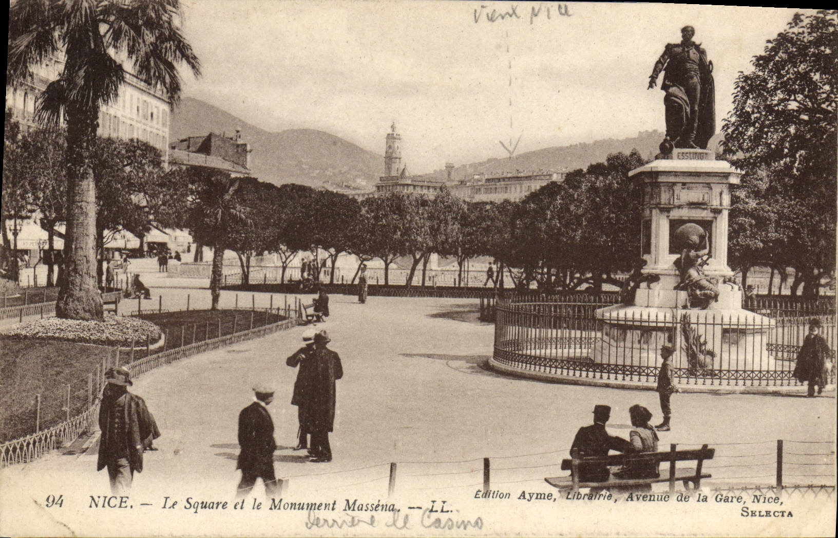 CPA Nice Le Square et le Monument Massena 