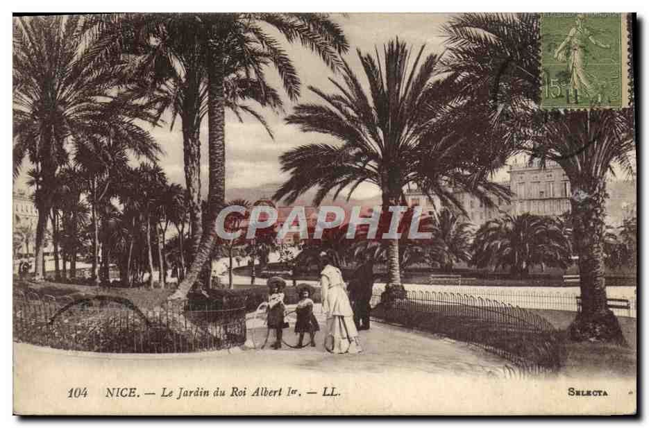CPA Nice Le Jardin du Roi Albert l er 