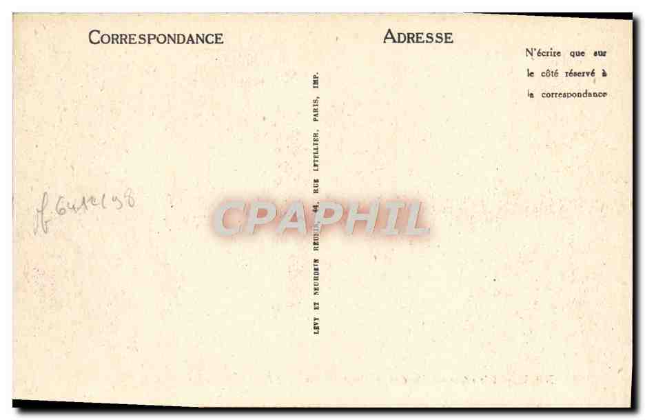 CPA Nice L'Entree du Port le Mont Boron Bateaux — Verso