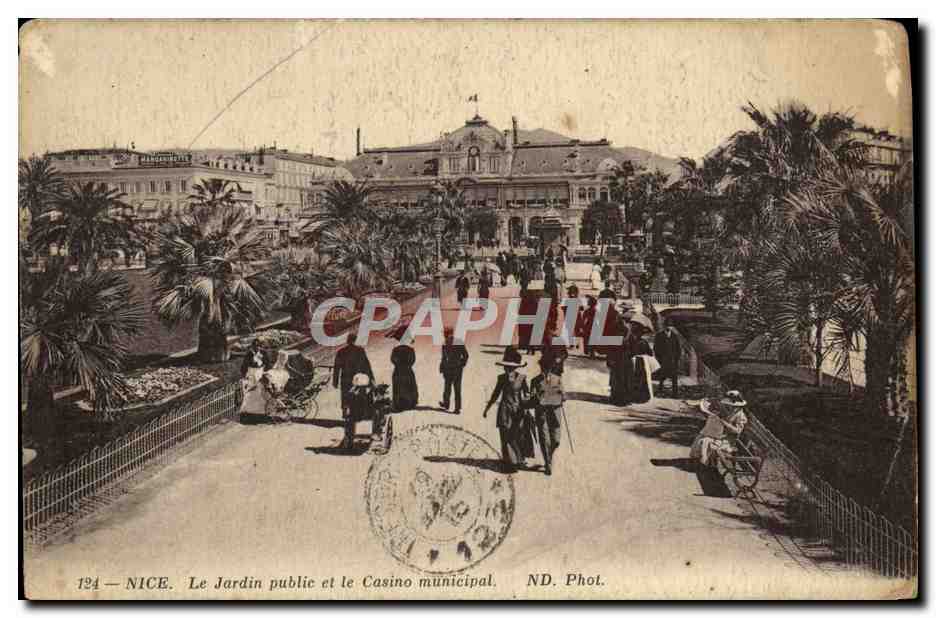 CPA Nice Le Jardin Public et le Casino Municipal 