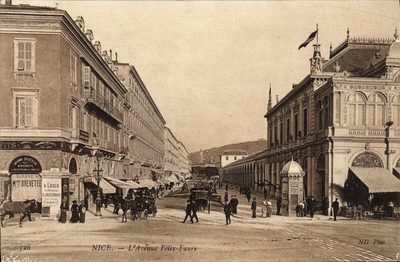 CPA Nice L'Avenue Felix Faure 