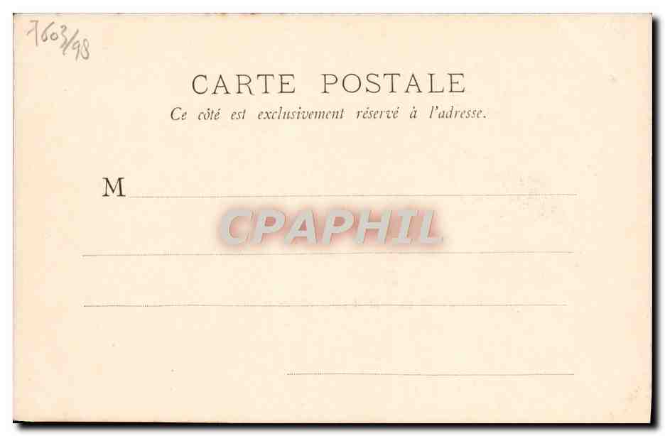 CPA Nice Entree du Port et Mont Boron — Rückseite