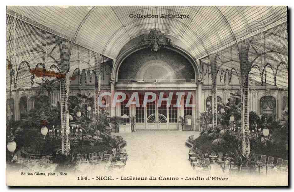 CPA Nice Interieur du Casino Jardin d'Hiver