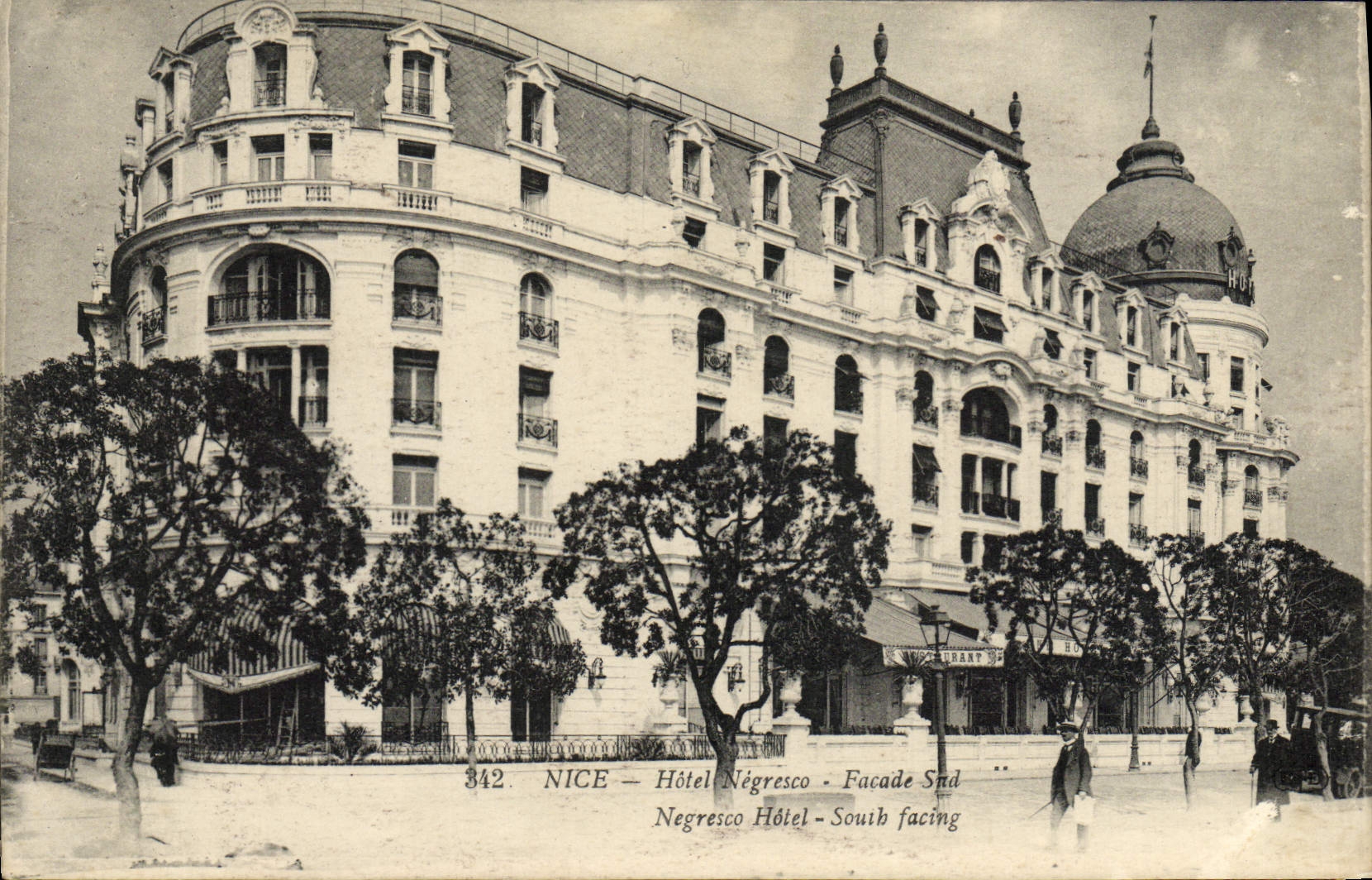 CPA Nice Hotel Negresco Facade Sud 