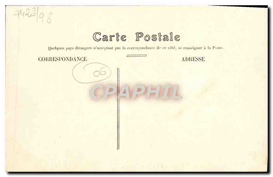 CPA Nice Hotel des Postes  — Rückseite