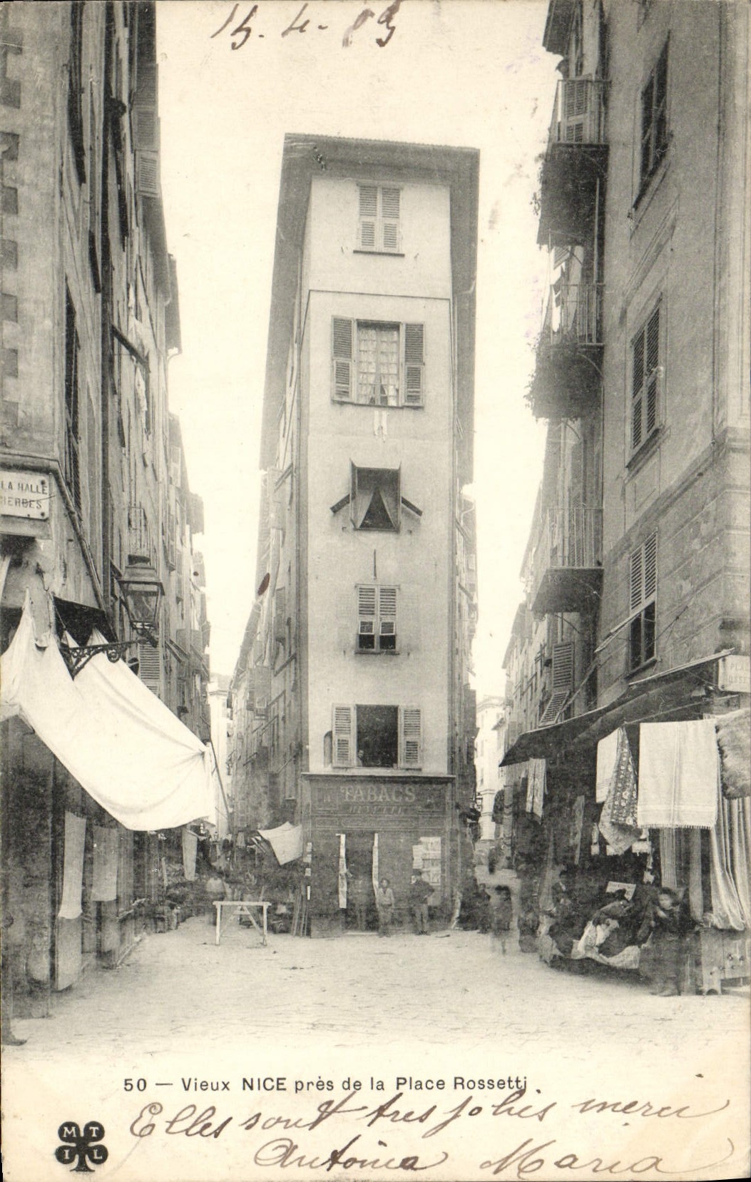 CPA Vieux Nice pres de la Place Rossetti 