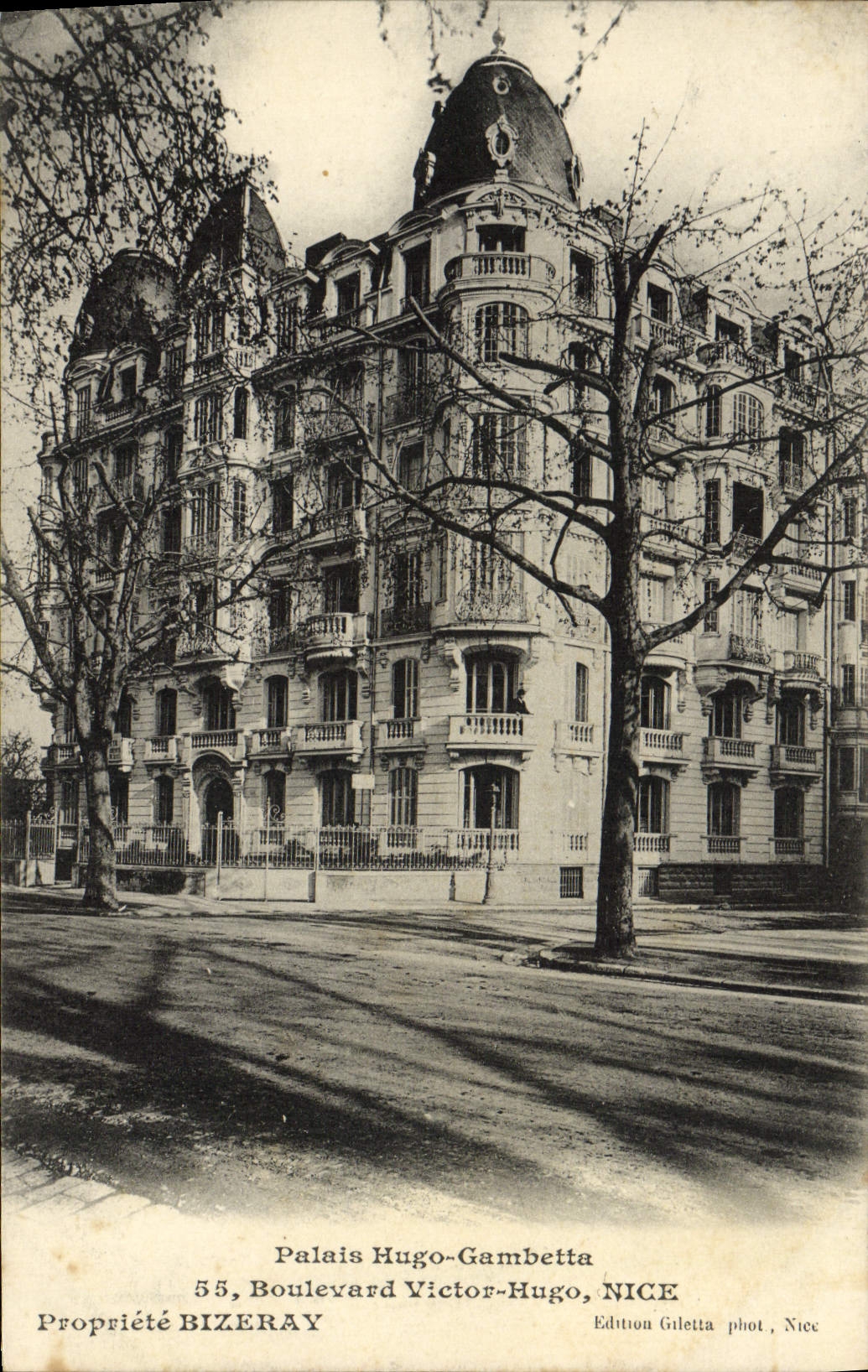 CPA Palais Hugo Gambetta Boulevard Victor Hugo Nice 