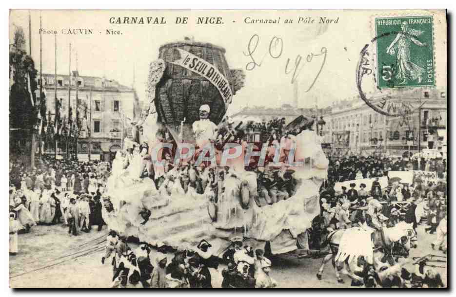 CPA Carnaval de Nice Carnaval au Pote Nord Them polaire 
