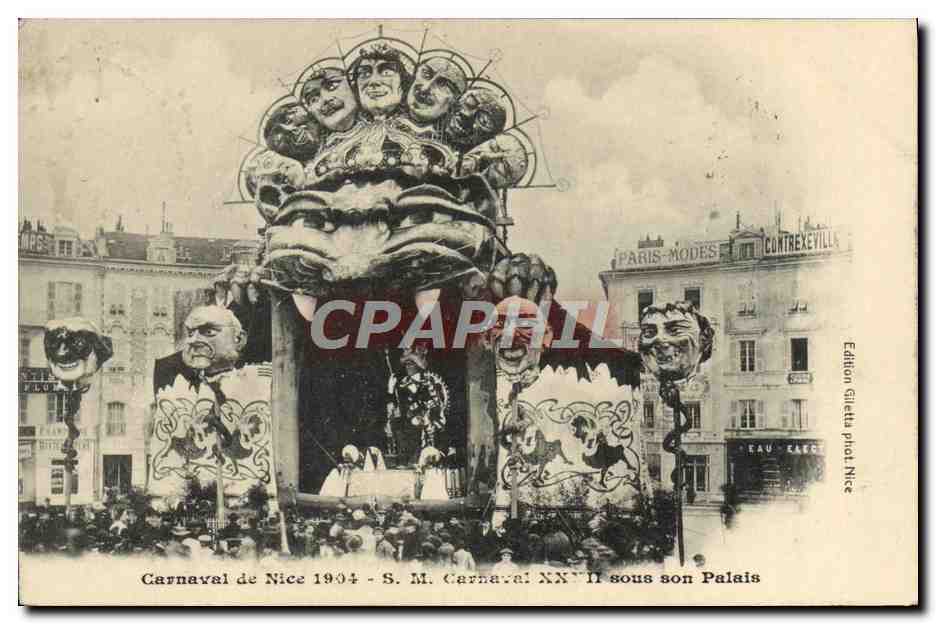 CPA Carnaval de Nice XXXII sous son palais 