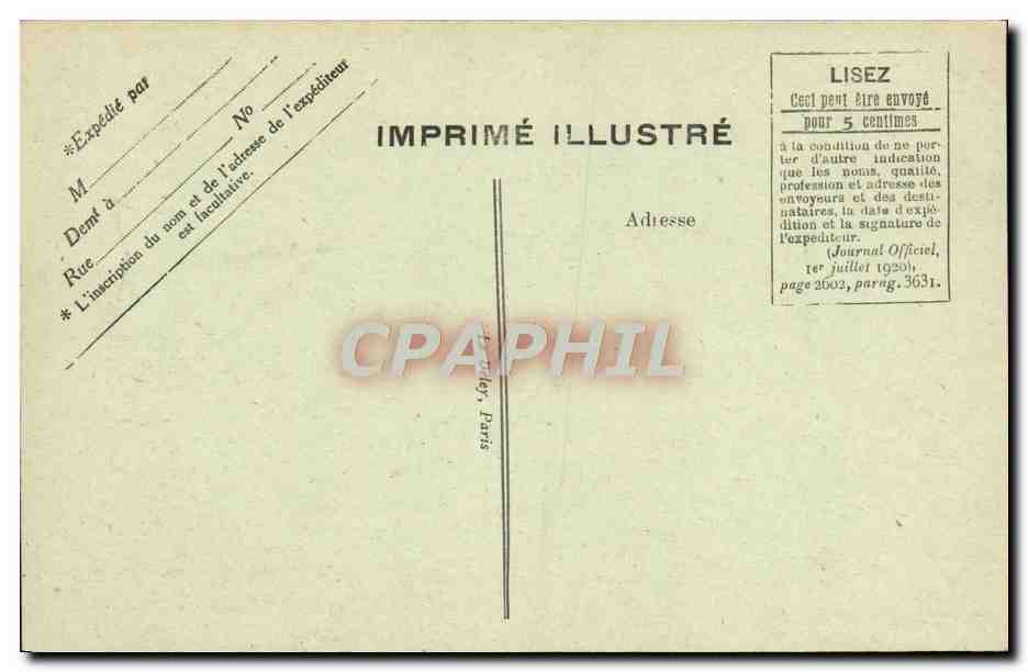 CPA Le Carnaval de Nice 1921 Char de la poissonnerie  — Rückseite