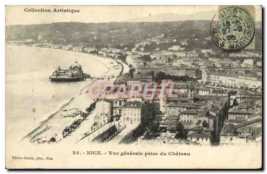 CPA Nice Vue generale prise du Chateau 