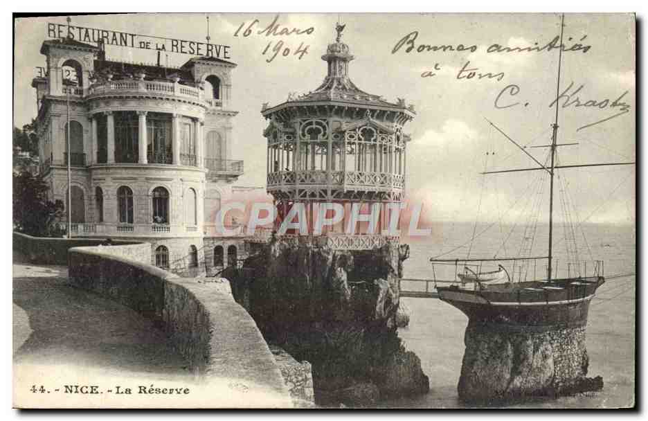 CPA Nice La Reserve Bateau Restaurant