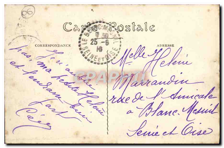 CPA Nice Les Ponchettes et l'Escalier Lesage  — Verso