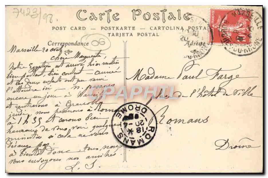 CPA Nice La Plate Forme du Chateau  — Back