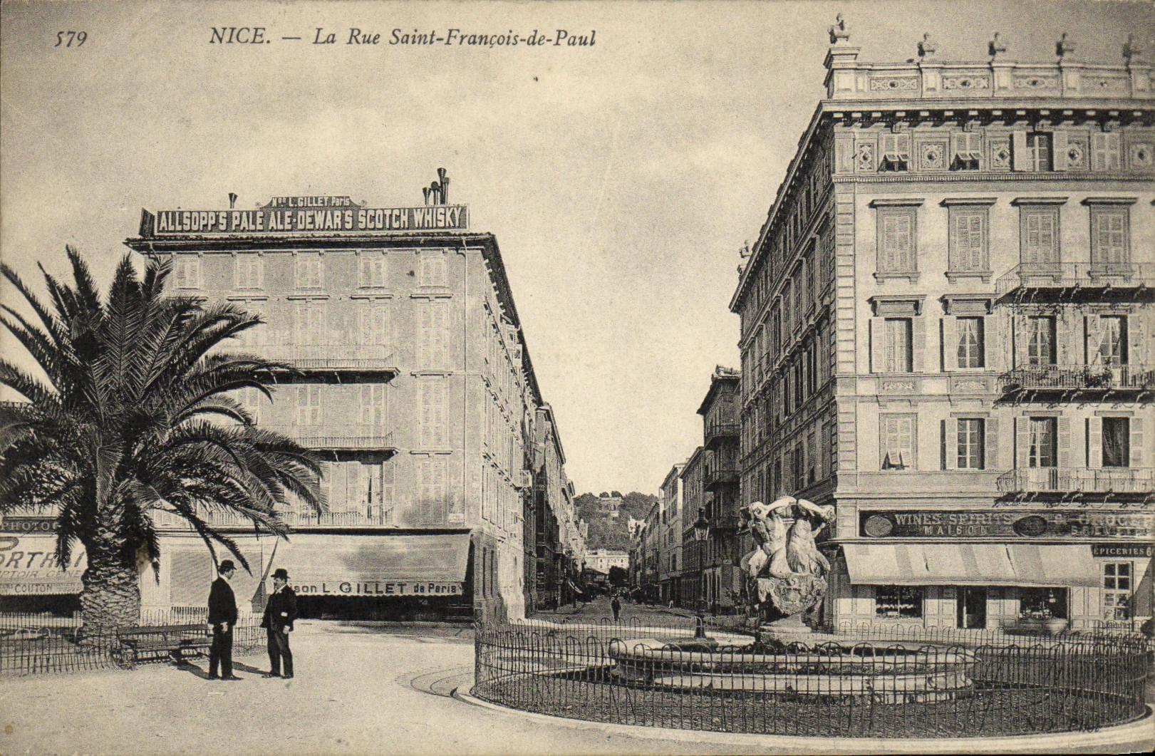 CPA Nice La Rue Saint Francois de Paul 