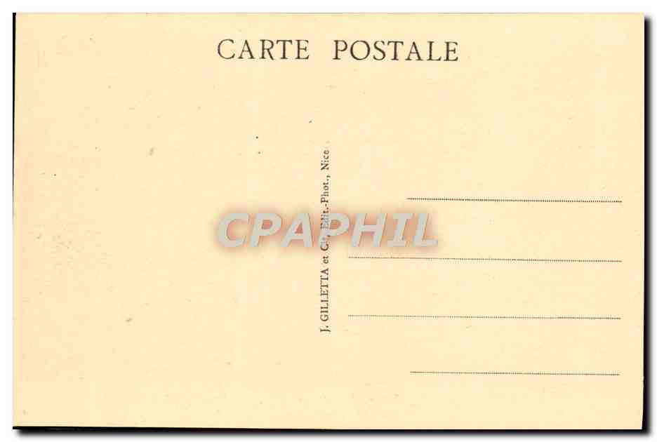CPA Peira Cava Pierre Plate Le Passage des Echelles  — Rückseite