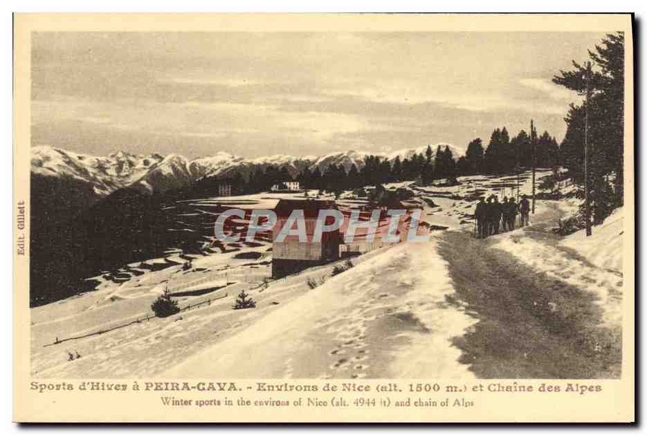 CPA Sports d'Hiver Peira Cava Environs de Nice et chaine des Alpes