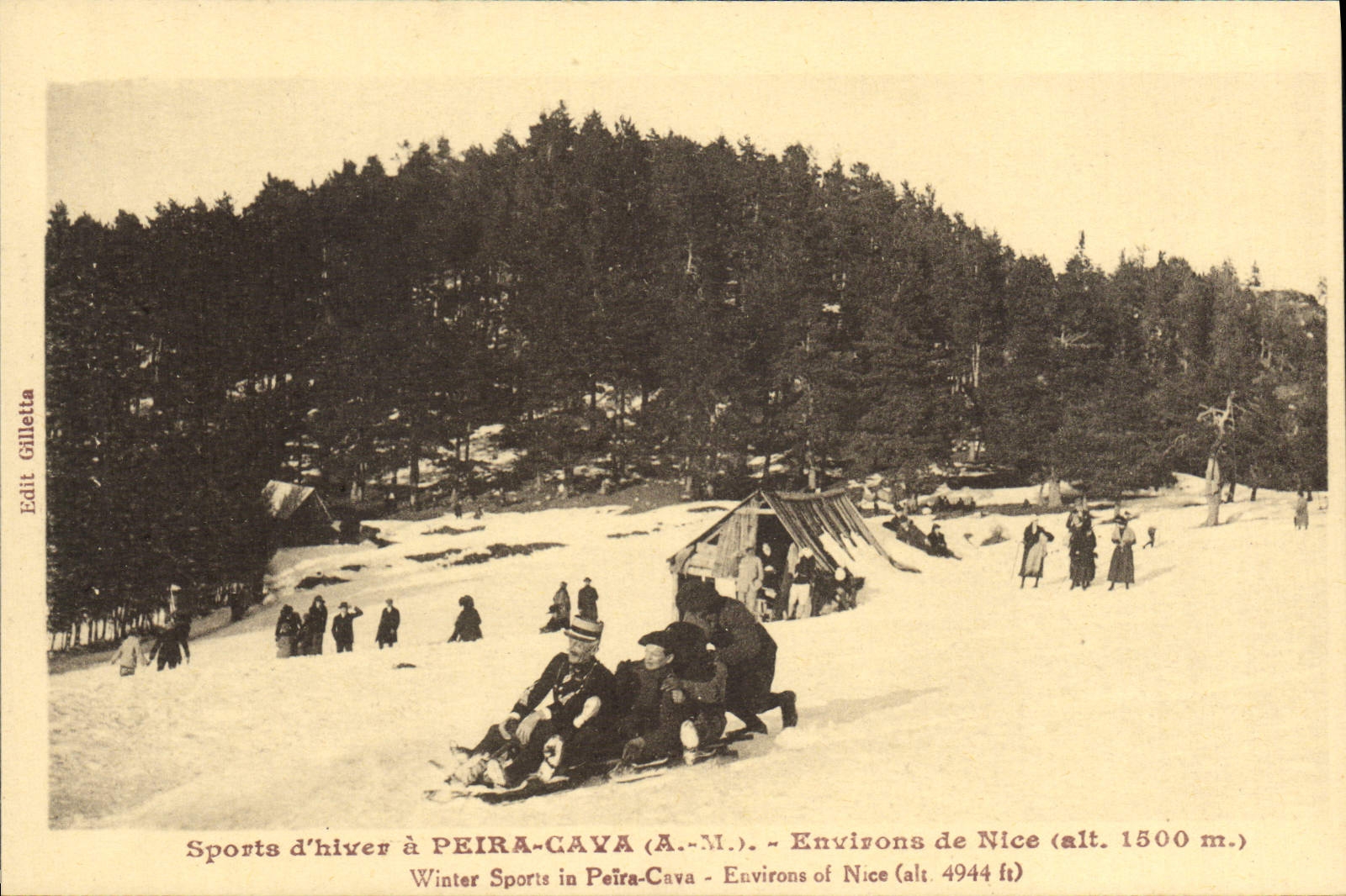 CPA Sports d'Hiver Peira Cava Environs de Nice Luge Sports d'hiver