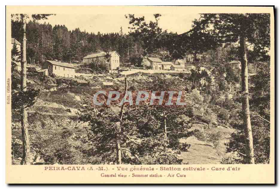 CPA Peira Cava Vue generale Station estivale Cure d'air 