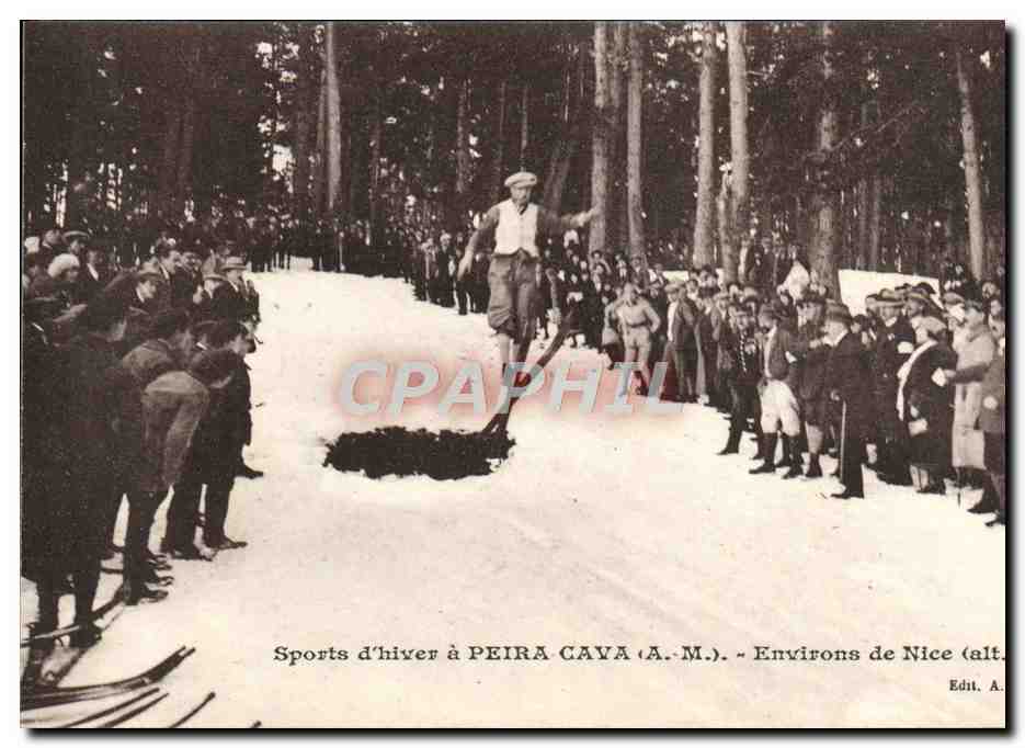 Winter-Sport in PEIRA CAYA (A.-M.) - Umgebung von Nizza - Edit. A.