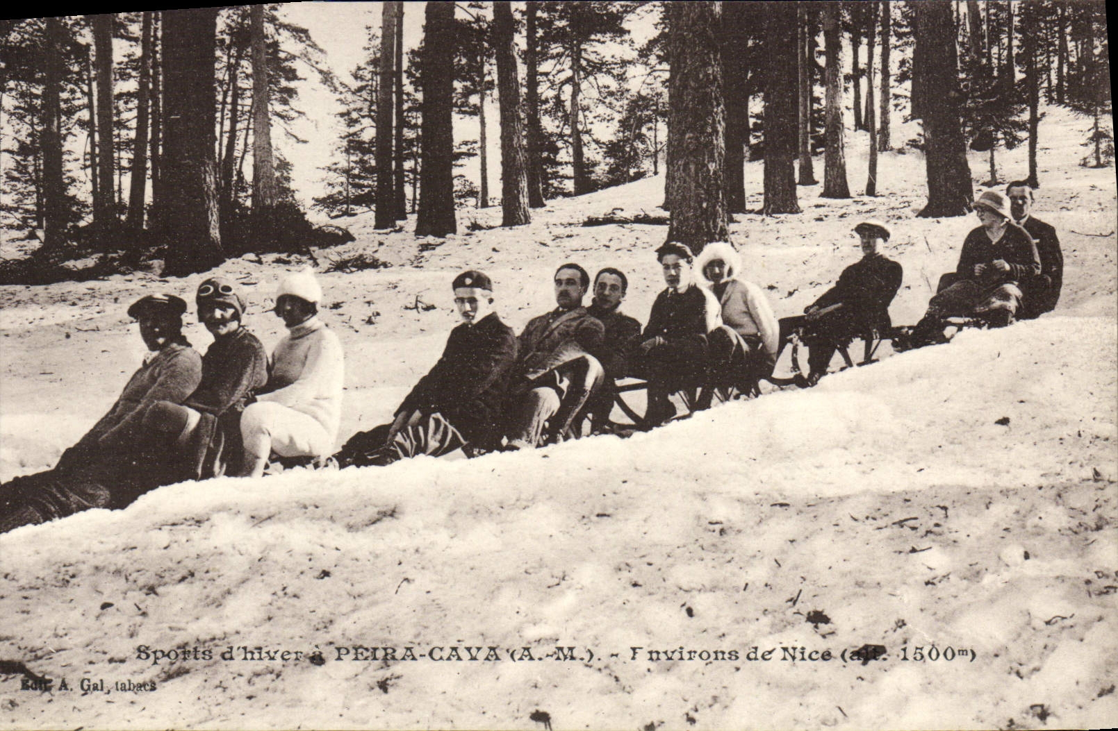 Sports d'hiver à PEIRA-CAYA (A.-M.) - Environs de Nice (alt. 1500m) — Edit. A. Gal, Talabets
