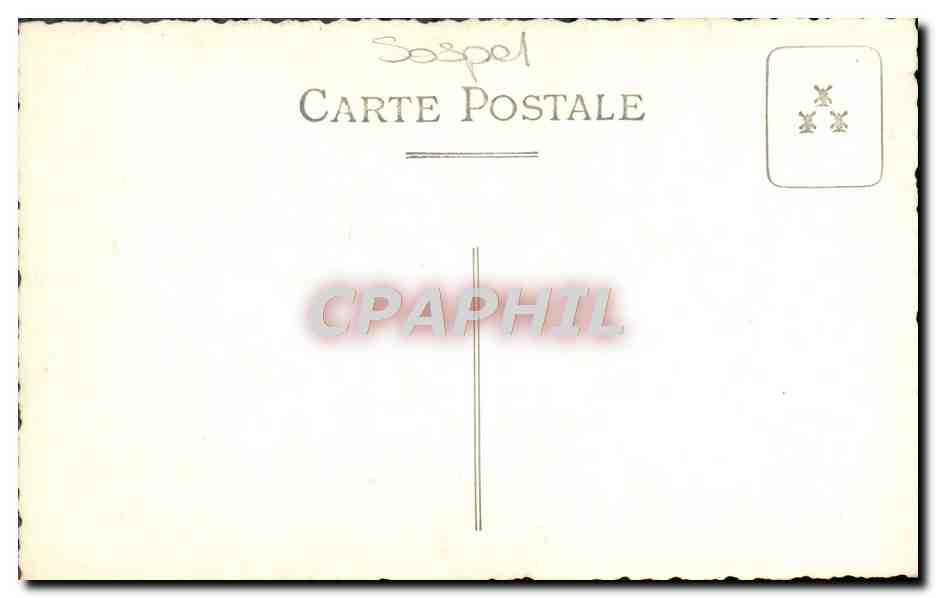 CARTE PHOTO Sospel — Rückseite