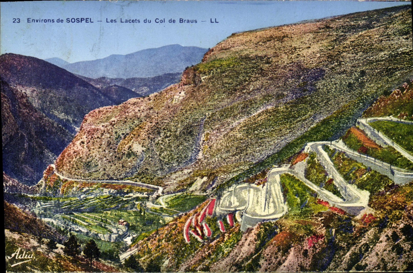 CPA Sospel Environs Les Lacets du Col de Braus