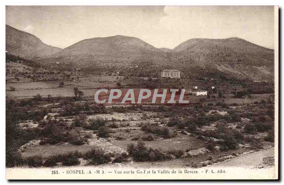 CPA Sospel Vue Sur le golf et la Vallee de la Bevera