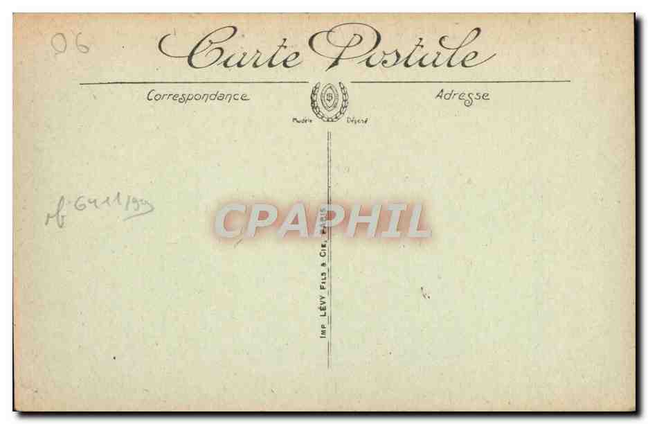 CPA Environs de Menton Sainte Agnes Vue Generale — Rückseite