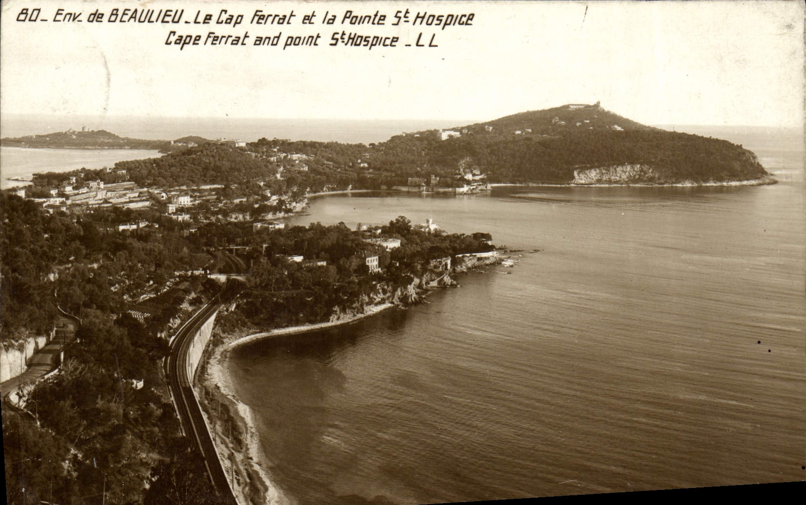 Env. de BEAULIEU — Le Cap Ferrat et la Pointe St Hospice — L.L.