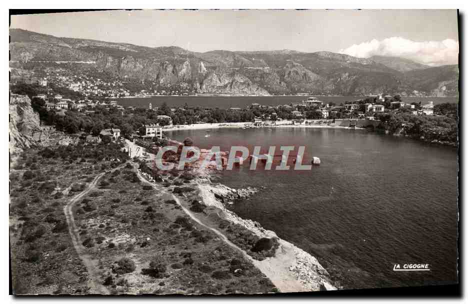 CPM Saint Jean Cap Ferrat Anse des fosses et vue sur Eze et Beaulieu 