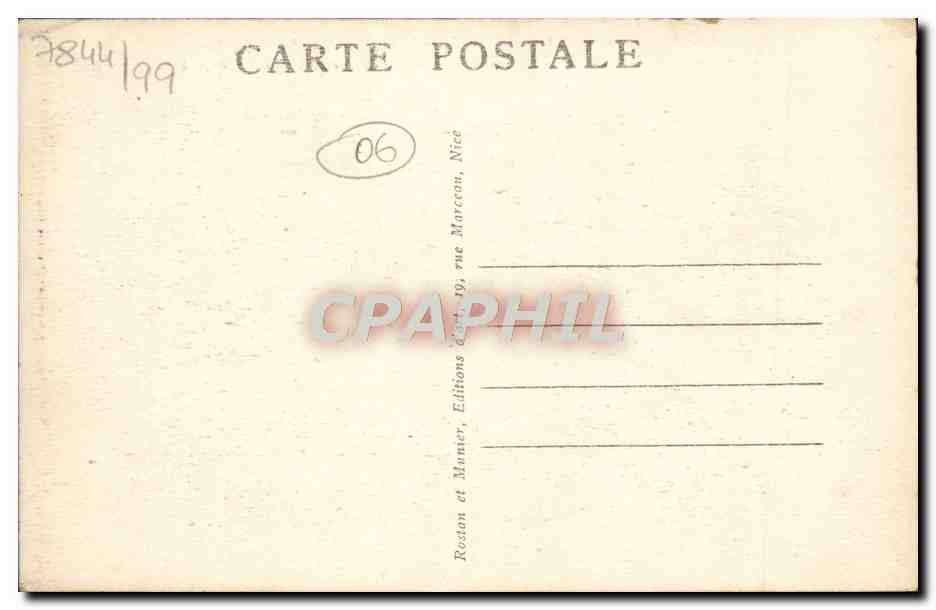 CPA St Jean Cap Ferrat et la Pointe de St Hospice — Back