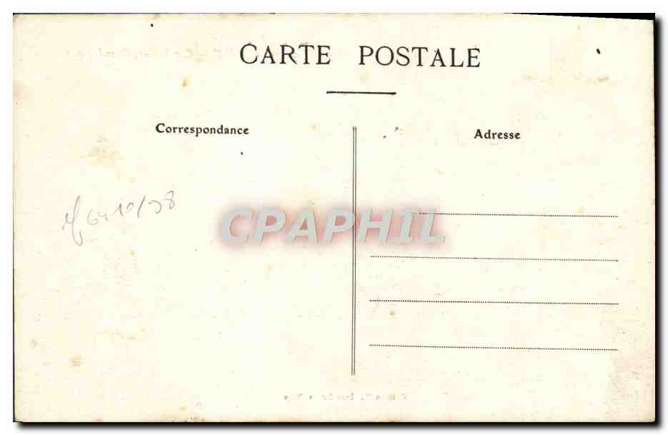 CPA Environs de Nice Cap Ferret Grand Hotel — Verso