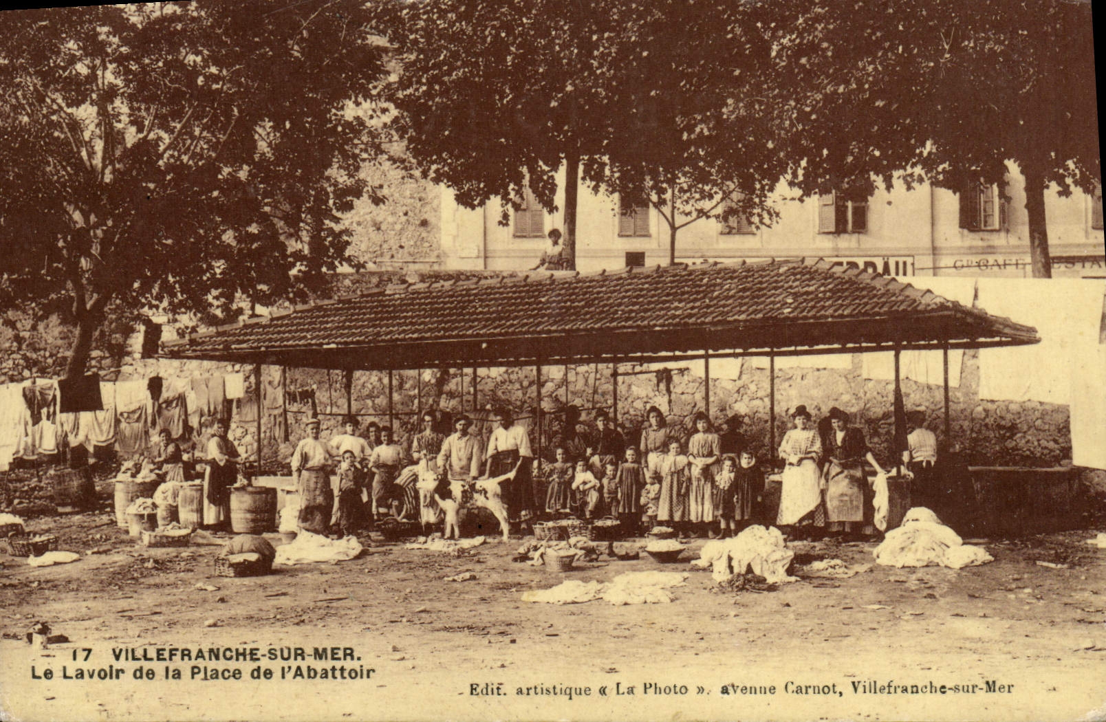Villefranche-sur-Mer — La Lavanderia della Piazza dell'Abattoir — Edizione artistica « La Photo », via Carnot