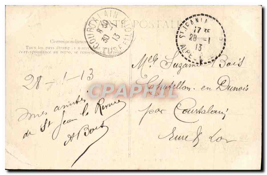 CPA Saint Jean la Riviere Entree du Tunnel (animee) — Verso