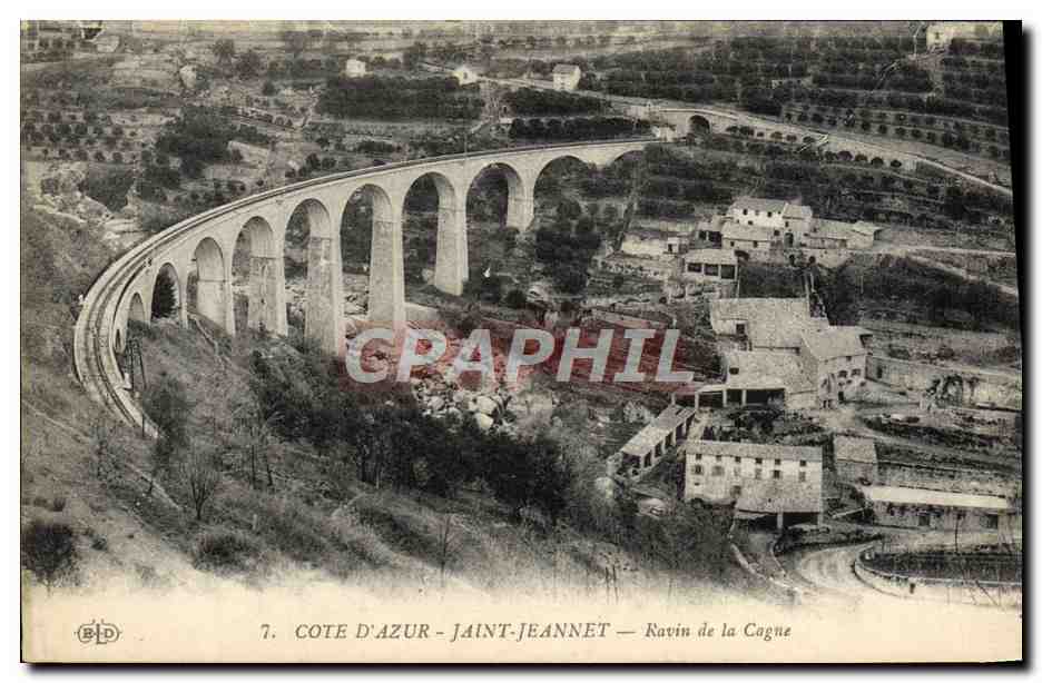 CPA Saint Jeannet Ravin de la Cagne 