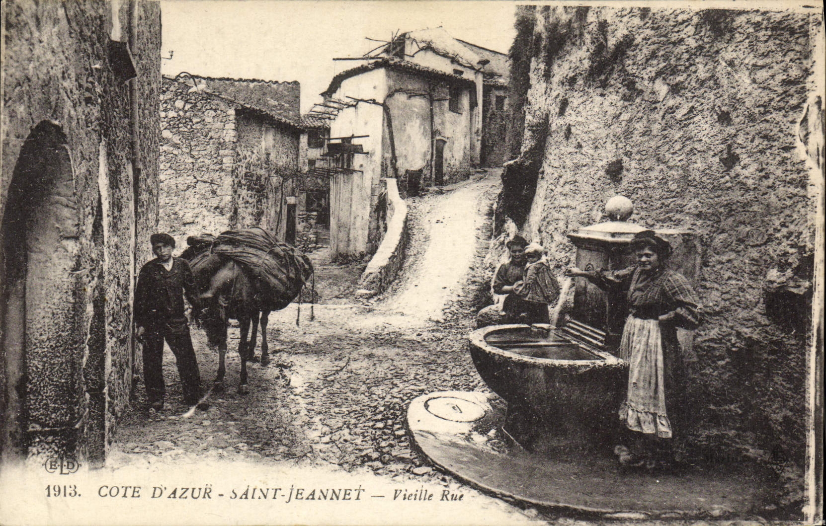 Saint-Jeannet — Vieja Calle — Editor E.P.D. n° 1913