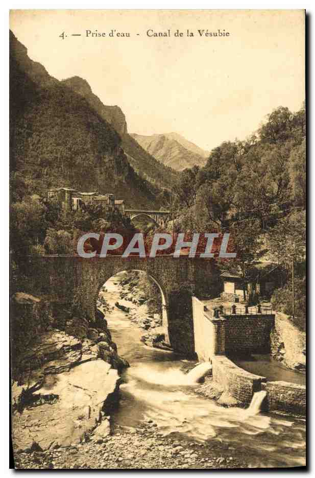 CPA Prise d'eau Canal de la Vesubie
