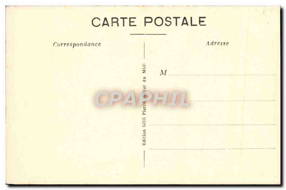 CPA Prise d'eau du canal de la Vesubie et usine electrique  — Rückseite
