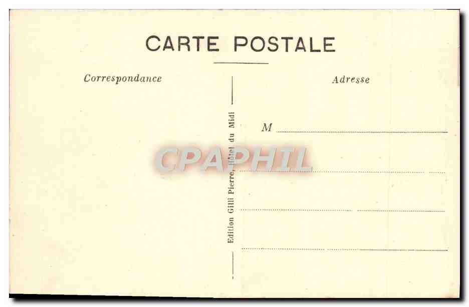 CPA Vallee de la Vesubie Saut des Francais — Rückseite