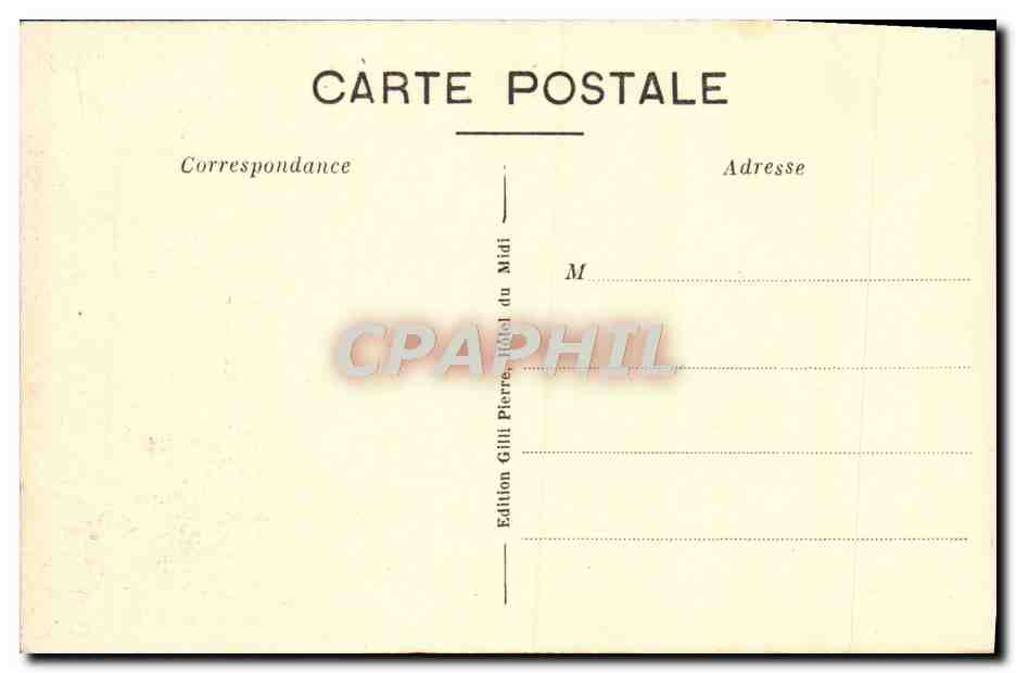 CPA Le Pont et le Canal de la Vesubie  — Rückseite
