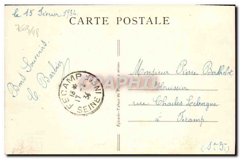 CPA Saint Paul Vue Generale Prise de la Route Cagnes — Rückseite