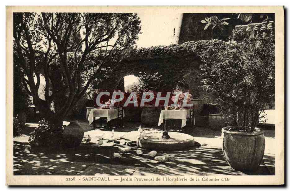 CPA Saint Paul Jardin Provencal de L'Hostellerie de la Colombe d'or 