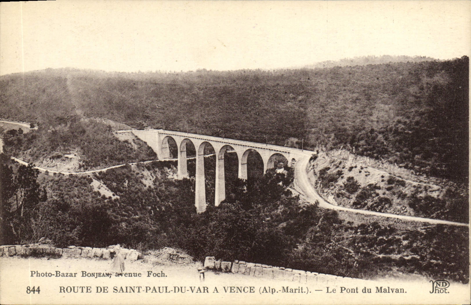 CPA Saint Panorama Du Var A Vence Le pont du Malvan