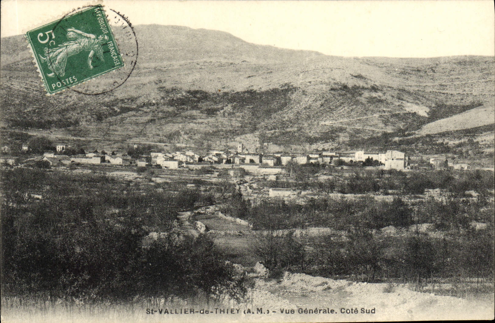 St-VALLIER-de-THIEY (A.M.) — Vue Générale. Coté Sud