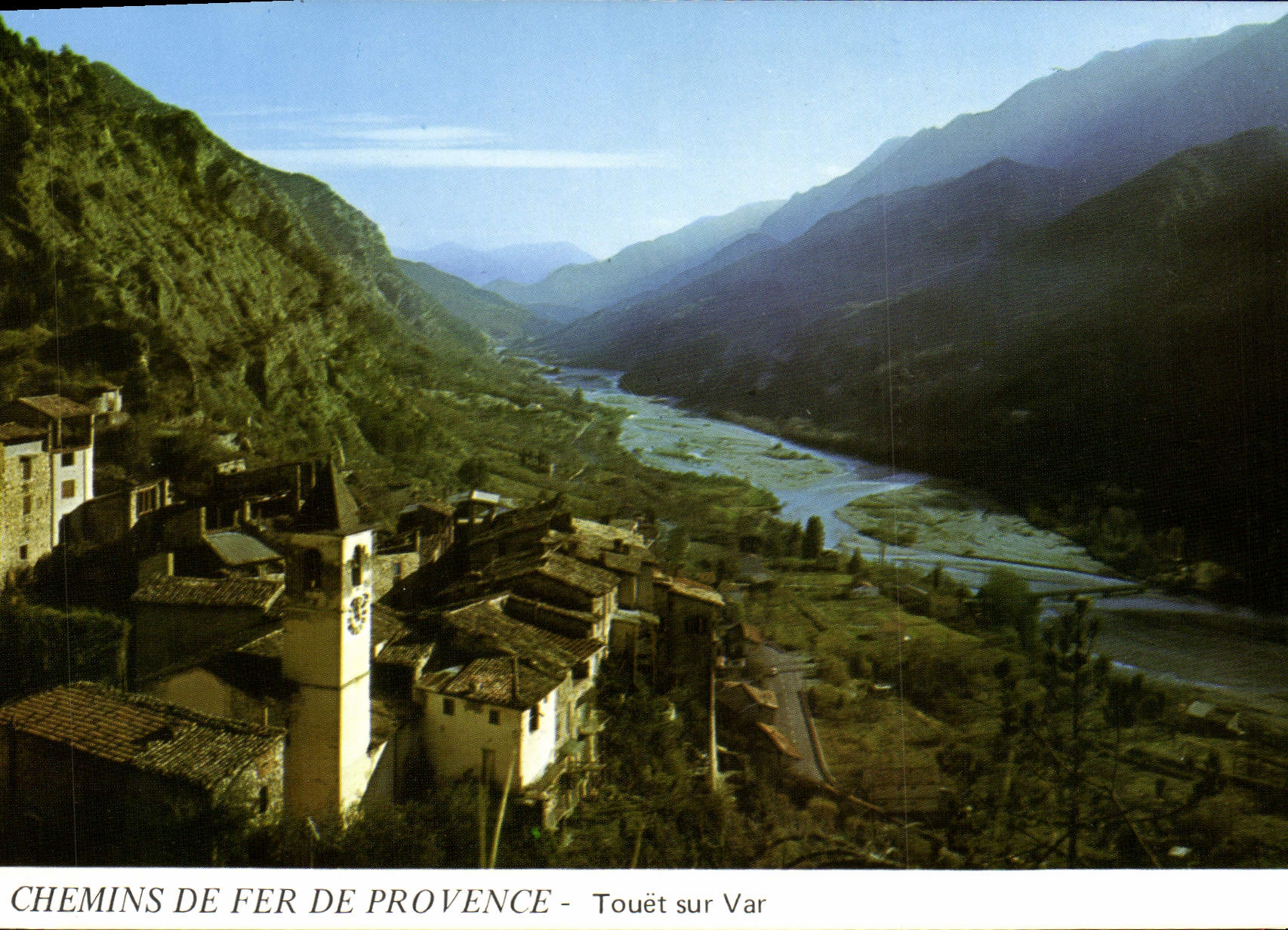 CPM Touet Sur Var Chemins De Fer Provence