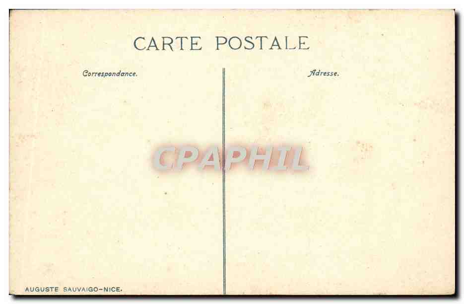 CPA La Turbie Le Plateau de La Justice Ruines Romaines — Rückseite